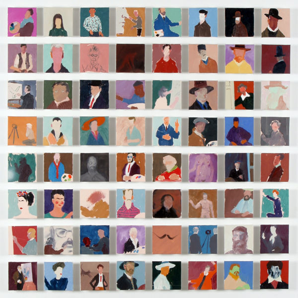 Sixty Four Artists Painting Self Portraits 